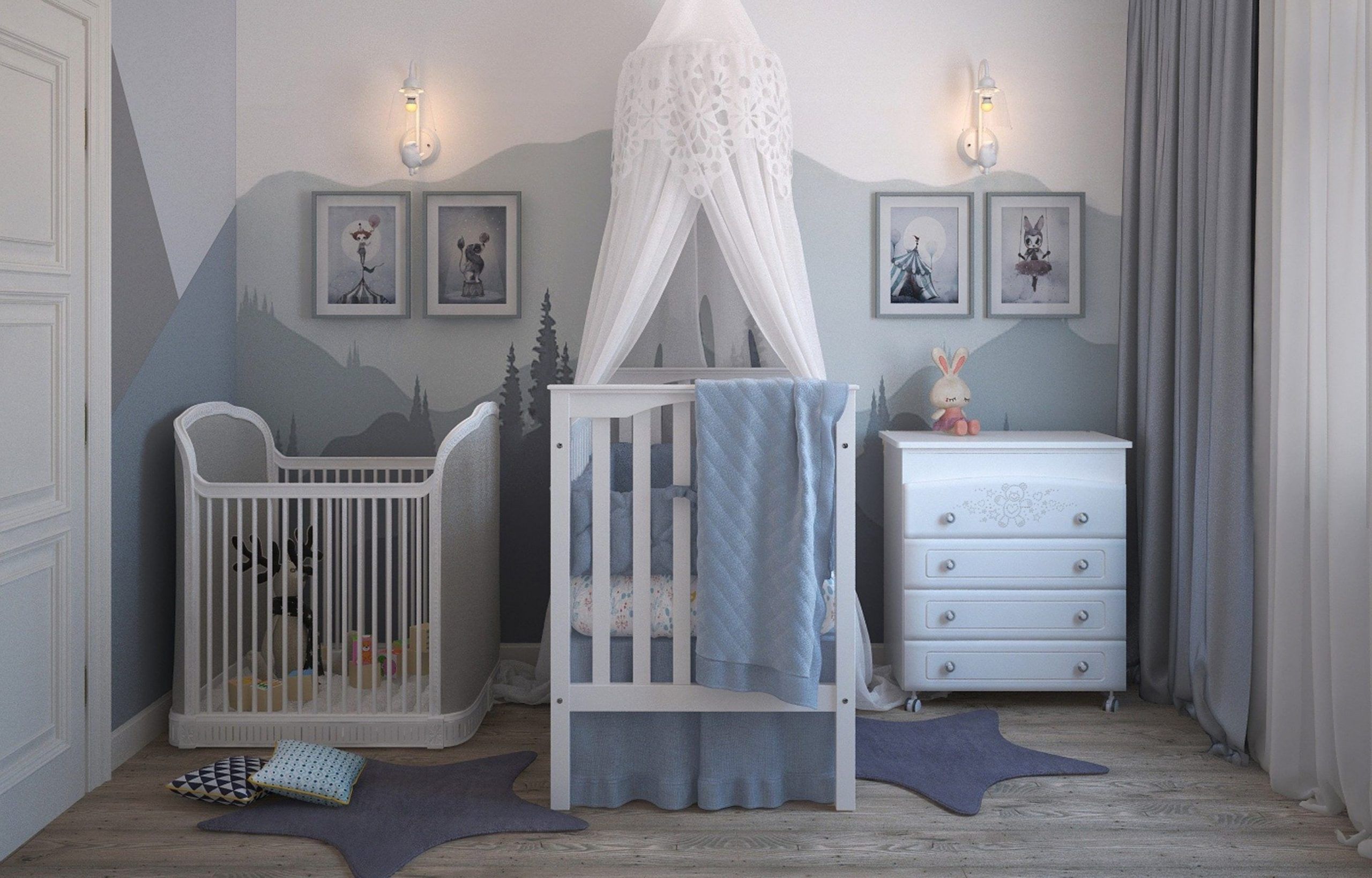 mavi bebek odası