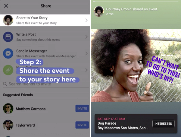 Facebook'tan Yeni Özellik: Hikaye (Story) Aracılığıyla ''Etkinlik'' Paylaşma